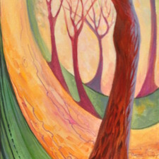 OlgaIvkinArt A Dancing Tree 36x12$sold