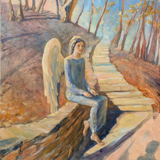 OlgaIvkin A Moment Illuminated 18x24in oil canvas