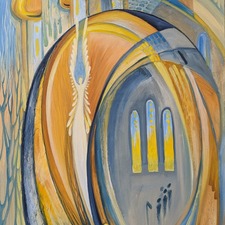 OlgaIvkin Ethereal A Church Choir 24x36 oil on canvas