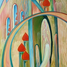 OlgaIvkin Ethereal Portal24x36in acrylic canvas