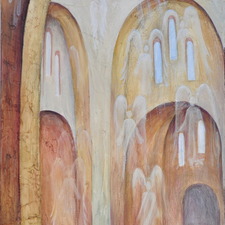 OlgaIvkinArt a Baba-Men 30x15 Sold