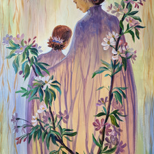 1OlgaIvkin Mother and Daughter Inner Child 24x36 acrylic on strached canvas