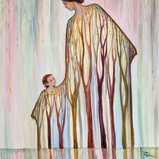 2OlgaIvkin Nature walk 24x30 acrylic on canvasb