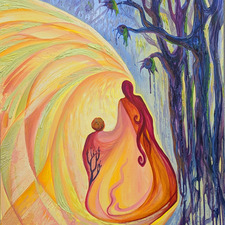 Maternal Instinсt by Olga Ivkin 24x30in